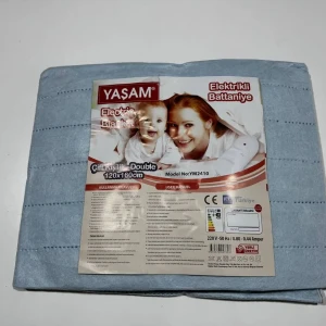 Електропростирадло 120×160 см із терморегулятором, 2 режими нагрівання Блакитний