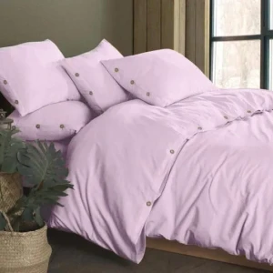 Комплект постільної білизни  Golden Colors Stonewashed  Євро 200х220 см Перероблена бавовна 	Рожевий