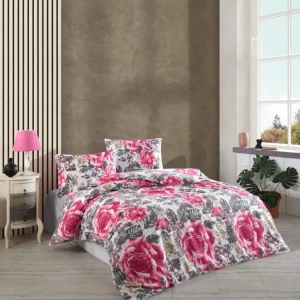 Комплект постільної білизни  Kristal  Євро 200х220 см Рафонс Троянди