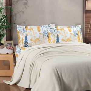 Комплект постільної білизни  Kristal  Євро 200х230 см Рафонс Бежевий