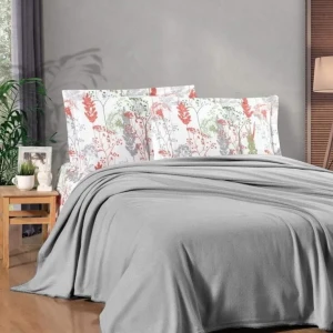 Комплект постільної білизни  Kristal  Євро 200х230 см Рафонс Сірий