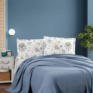 Комплект постільної білизни  Kristal  Євро 200х230 см Рафонс Небесний