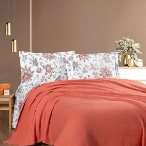 Комплект постільної білизни  Kristal  Євро 200х230 см Рафонс Кораловий