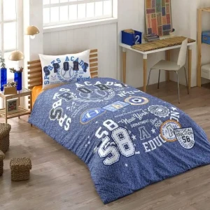 Комплект постільної білизни  Kristal  Полуторний 160х220 см Рафонс Спорт синій