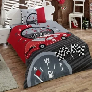 Комплект постільної білизни  Kristal  Полуторний 160х220 см Рафонс Автогонки
