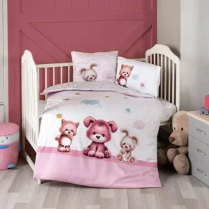 Комплект дитячої постільної білизни в ліжечко First Choice Baby 100х150 Сатін-Digital Альфі