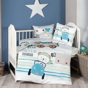 Комплект дитячої постільної білизни в ліжечко First Choice Baby 100х150 Сатін-Digital Джойс