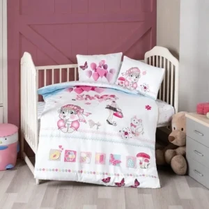 Комплект дитячої постільної білизни в ліжечко First Choice Baby 100х150 Сатін-Digital Лунда