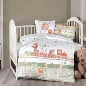 Комплект дитячої постільної білизни в ліжечко First Choice Baby 100х150 Сатін-Digital Іграшки