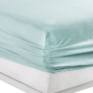 Простирадло на гумці  Kayra lux Трикотажне  140 х 200 см.+25 см М'ятний