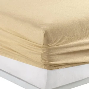 Простирадло на гумці Kayra lux Трикотажне  200 х 220 см.+25 см Персиковий