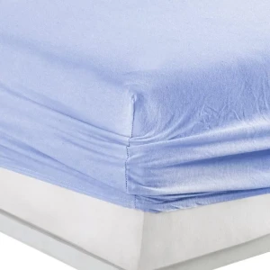 Простирадло на гумці  Kayra lux Трикотажне  90 х 200 см.+25 см Небесний