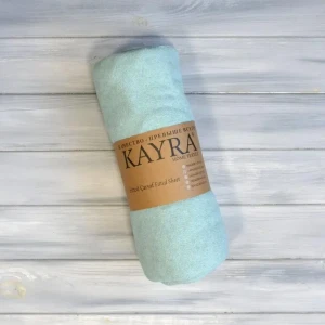 Простирадло на гумці  Kayra  Махрове  200 x 220 +25 см М'ятний