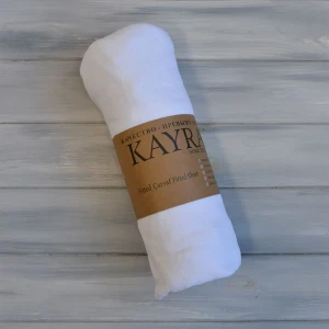 Простирадло на гумці  Kayra  Махрове  140 x 200 +25 см Білий