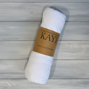 Простирадло на гумці  Kayra  Трикотажне  140 х 200 см.+25 см Білий