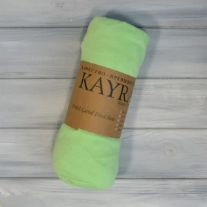 Простирадло на гумці  Kayra  Трикотажне  140 х 200 см.+25 см Салатовий