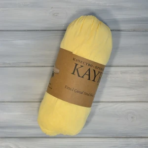 Простирадло на гумці  Kayra  Трикотажне  160 х 200 см.+25 см Жовтий