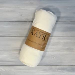 Простирадло на гумці  Kayra  Трикотажне  160 х 200 см.+25 см Кремовий