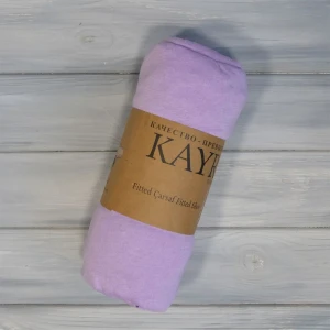 Простирадло на гумці  Kayra  Трикотажне  180 х 200 см.+25 см Бузковий