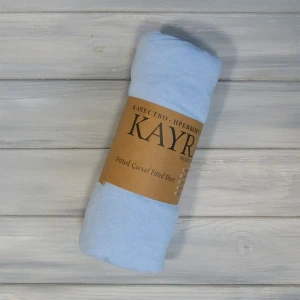 Простирадло на гумці  Kayra  Трикотажне  200 х 220 см.+25 см Небесний