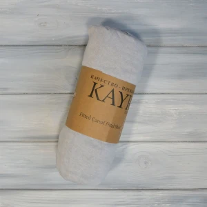 Простирадло на гумці  Kayra  Трикотажне  200 х 220 см.+25 см Світло-сірий