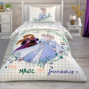 Комплект дитячої постільної білизни  TAC  Полуторний 160х220 см Ранфонс Холодне серце друзі