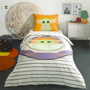Комплект дитячої постільної білизни  TAC  Полуторний 160х220 см Ранфонс Маленький Йода