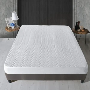 Наматрацник стьобаний водонепроникний з бортиком 30см по периметру Kayra 200х200 Білий