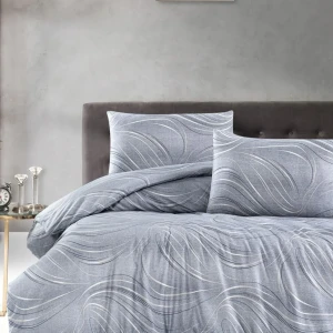 Постільна білизна First Choice Ранфорс Homesko Полуторне 160 х 220 см Donis Сіра