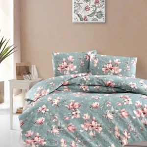 Постільна білизна First Choice Ранфорс Homesko Полуторне 160 х 220 см Marea Блакитна