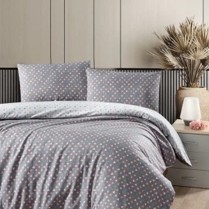 Постільна білизна First Choice Ранфорс Homesko Сімейний 160 х 220 см Елдон Сіра