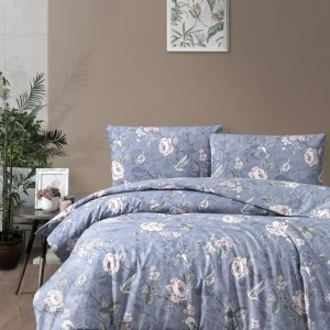 Постільна білизна First Choice Ранфорс Homesko Сімейний 160 х 220 см Ібіца Індіго