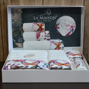 Подарунковий набір рушників La Maison, 3 шт. з ароматом для будинку Aster