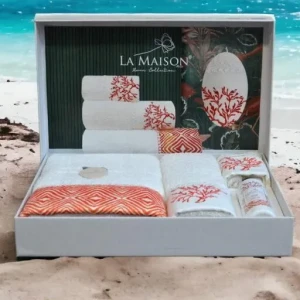 Подарунковий набір рушників La Maison, 3 шт. з ароматом для будинку Bloom