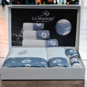 Подарунковий набір рушників La Maison, 3 шт. з ароматом для будинку Elanor