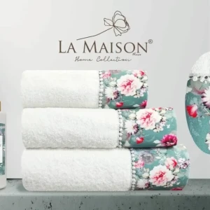 Подарунковий набір рушників La Maison, 3 шт. з ароматом для будинку Enola