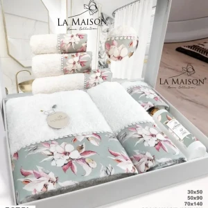 Подарунковий набір рушників La Maison, 3 шт. з ароматом для будинку Este