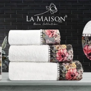 Подарунковий набір рушників La Maison, 3 шт. з ароматом для будинку Etel