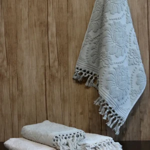 Набір махрових  рушників для лиця Pupilla 50см х 90см Перла 4 шт