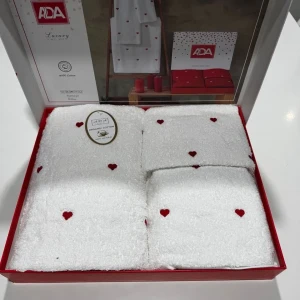 Набір рушників ADA Luxury 3 шт. (70х140, 60х90, 40х60) 100% органічна бавовна