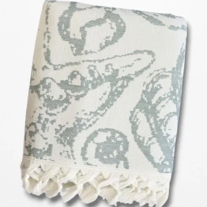 Пляжний рушник пештемаль Pupilla Лагуна Сірий — 90x170 см, 100% бавовна, Туреччина
