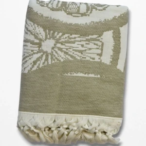 Пляжний рушник пештемаль Pupilla Лимон — 90x170 см, 100% бавовна, Туреччина