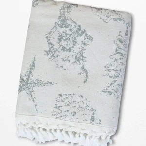 Пляжний рушник пештемаль Pupilla Мальдіви Сірий — 90x170 см, 100% бавовна, Туреччина