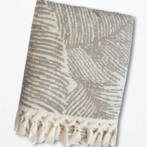 Пляжний рушник пештемаль Pupilla Пльми Бежевий — 90x170 см, 100% бавовна, Туреччина