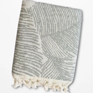 Пляжний рушник пештемаль Pupilla Пльми Сірий — 90x170 см, 100% бавовна, Туреччина