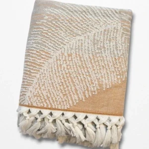 Пляжний рушник пештемаль Pupilla Міта Оранжевий — 90x170 см, 100% бавовна, Туреччина