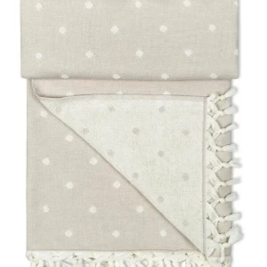 Пляжний рушник пештемаль Pupilla Поні Бежевий — 90x170 см, 100% бавовна, Туреччина