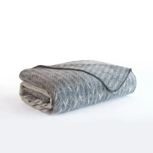 Плед Istanbul Selen Сірий — великий плед 200×220 см, бавовна + акрил, у подарунковій коробці