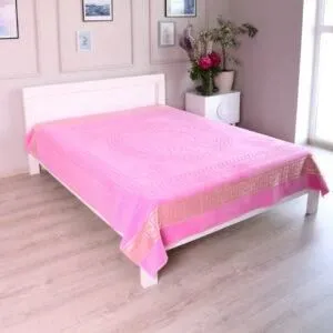 Покривало Kayra 200 х 215 см Піке Рожевий