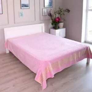 Покривало Kayra 200 х 215 см Піке Світло рожевий